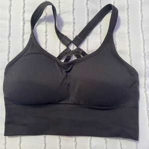 Women's Dark Grey Sports Bra